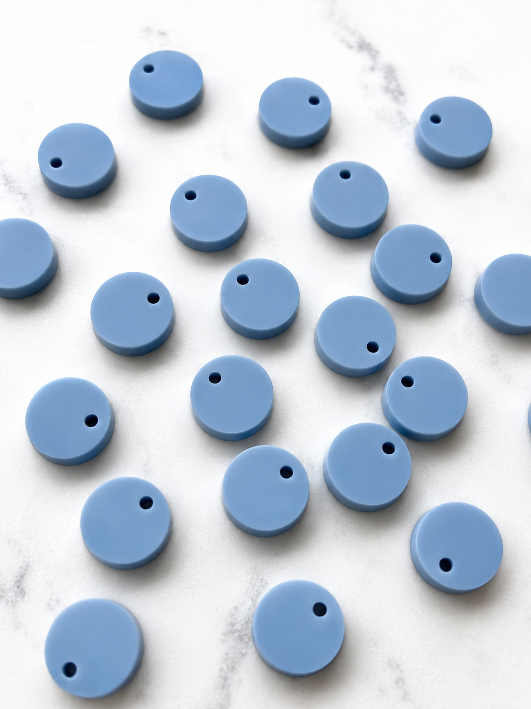 12.5mm or 15mm Bluestone Circle Toppers/Studs