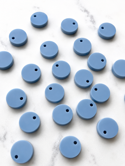 12.5mm or 15mm Bluestone Circle Toppers/Studs