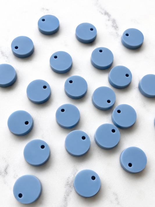 12.5mm or 15mm Bluestone Circle Toppers/Studs