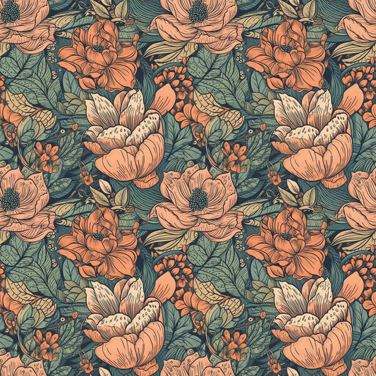 Pattern for printing on leather, acrylic, wood or cork for earring blanks or earring supplies in pattern style - Pattern -  Boho Floral - 10