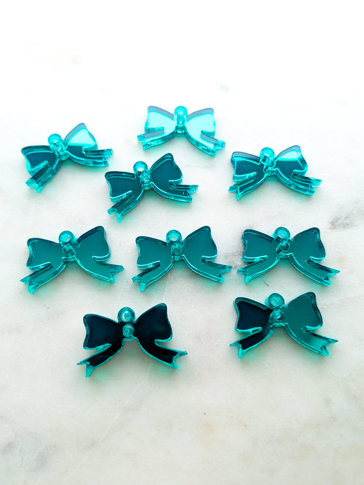 25mm Green Mirror Bows
