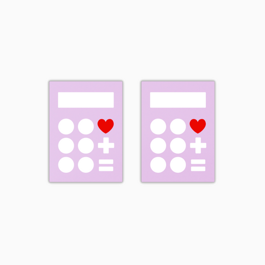 Calculator, Teacher Acrylic Shape - earring findings for jewellery making
