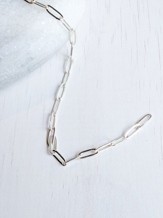 COMING SOON - Link Chain - 3x8mm - Silver- Stainless Steel (304)- Sold by 1 metre lengths