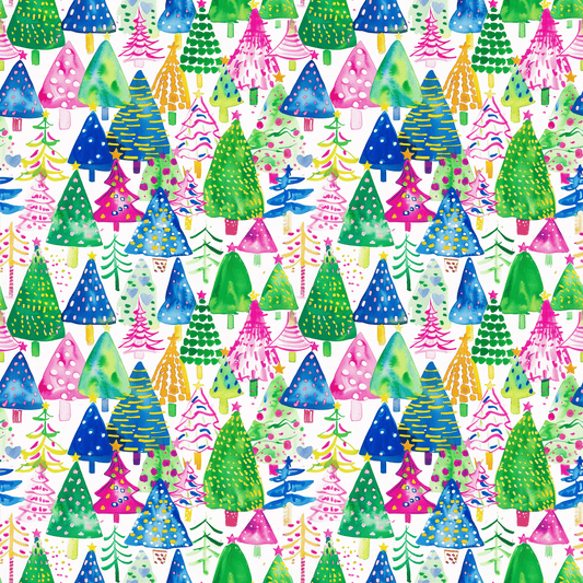 Clear Acrylic - 3cm Christmas Tree - 1 Hole - Christmas - 195