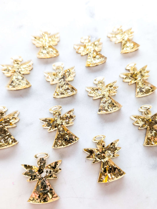 Angel - Christmas Acrylic Shape (22.5mm) [12 Pieces] - 1 pair (2pcs)