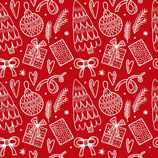 Pattern for printing on leather, acrylic, wood or cork for earring blanks or earring supplies in pattern style - Pattern -  Christmas - 61