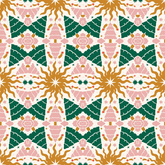Pattern for printing on leather, acrylic, wood or cork for earring blanks or earring supplies in pattern style - Pattern -  Christmas - 07