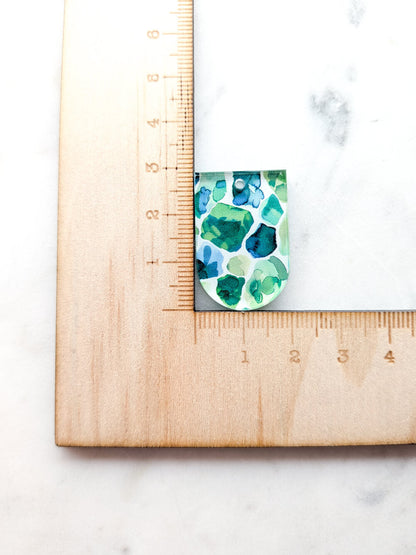Clear Acrylic - 3cm Arch - 1 Hole - Terrazzo - 52