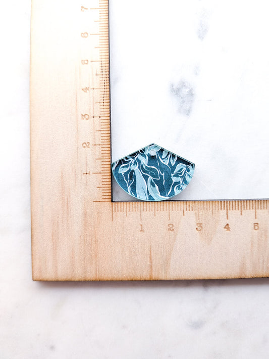 Clear Acrylic - 3cm Fan - 1 Hole - Australiana - 80