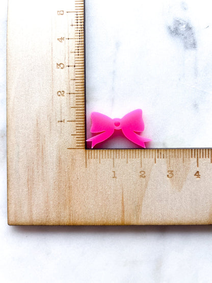 25mm Fluro Pink Bows