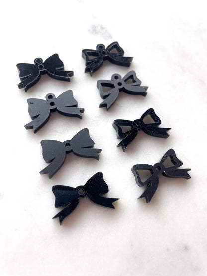 25mm Black Bows