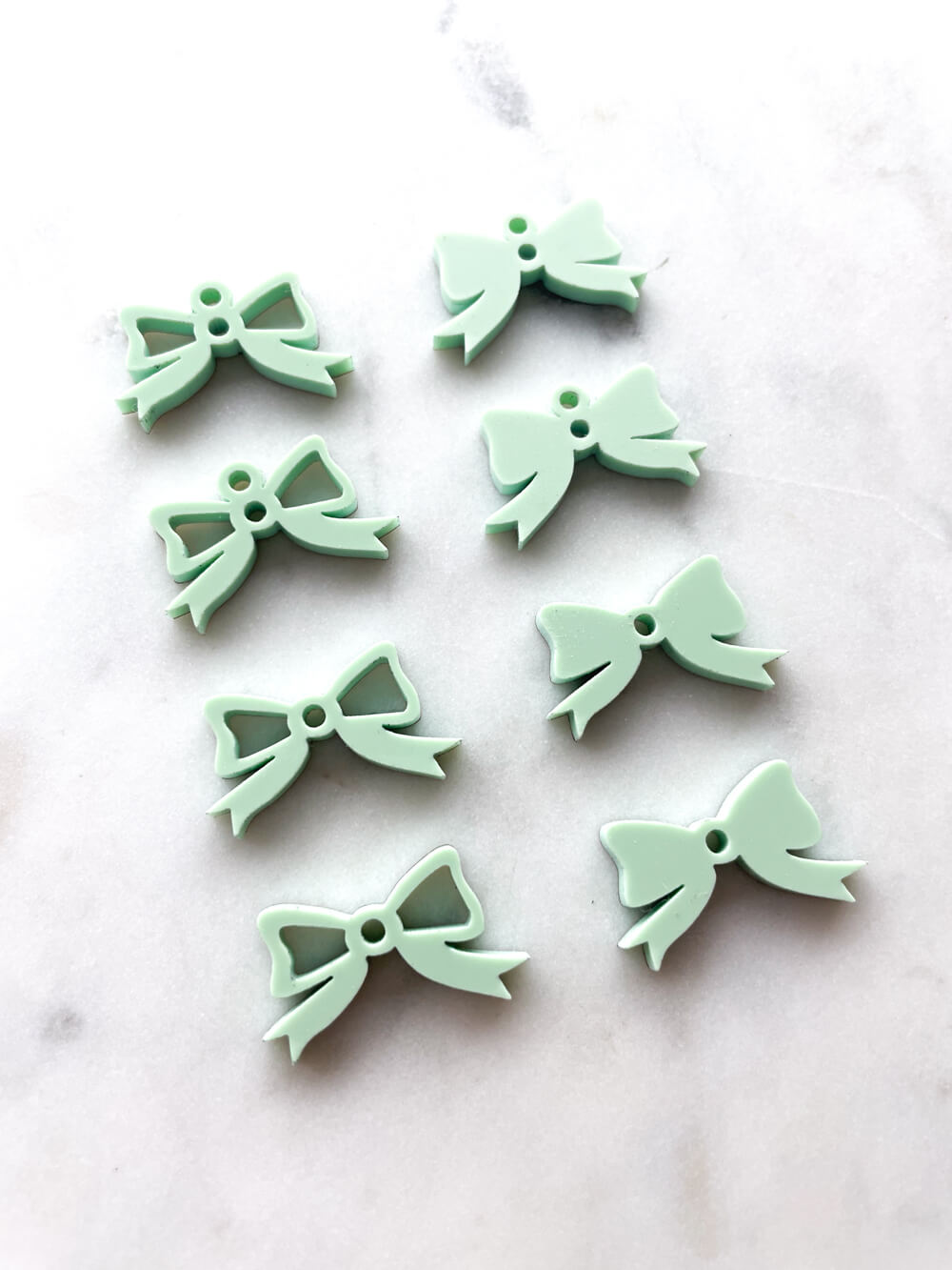 25mm Mint Bows