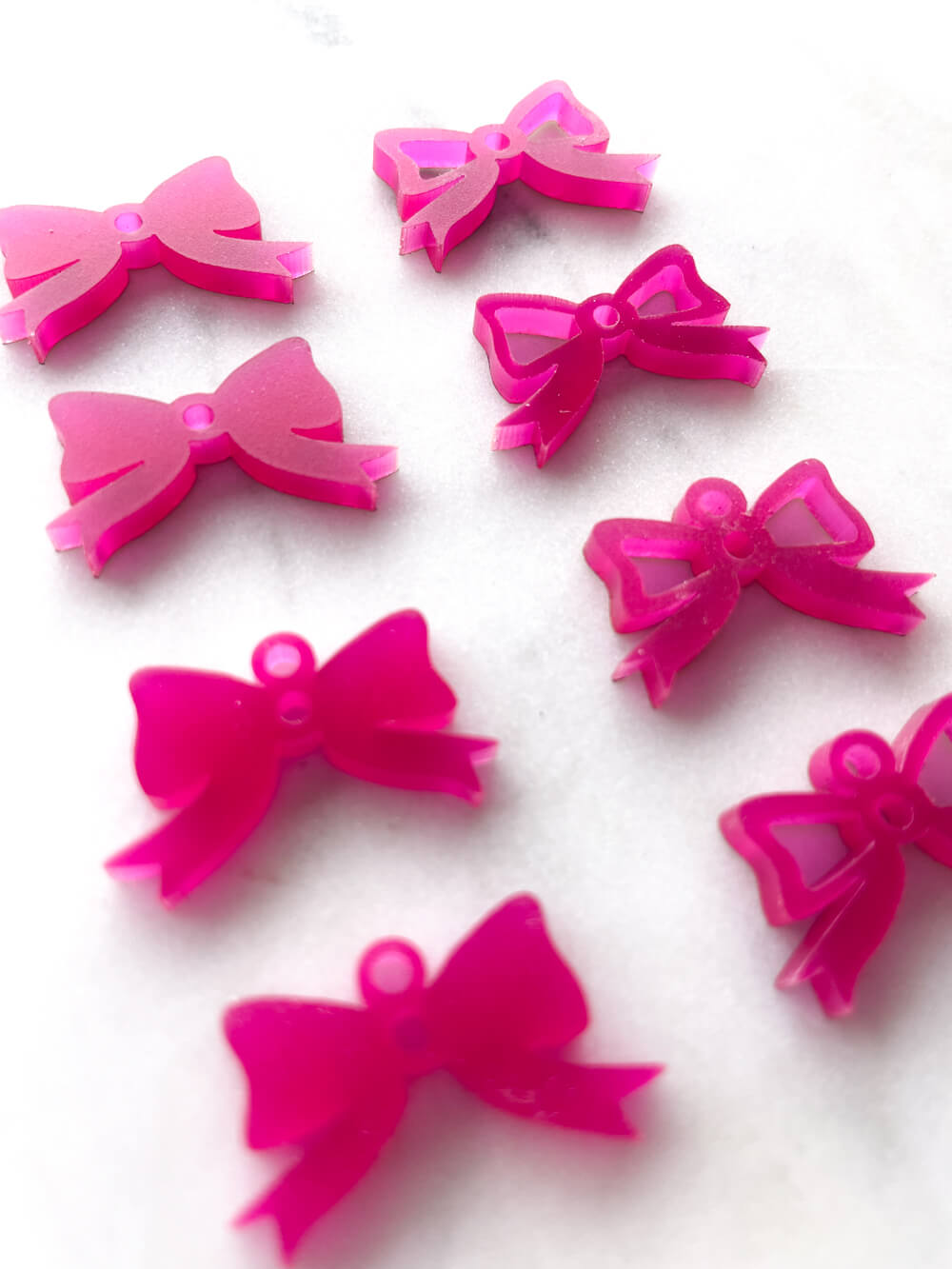 25mm Raspberry Pink Bows