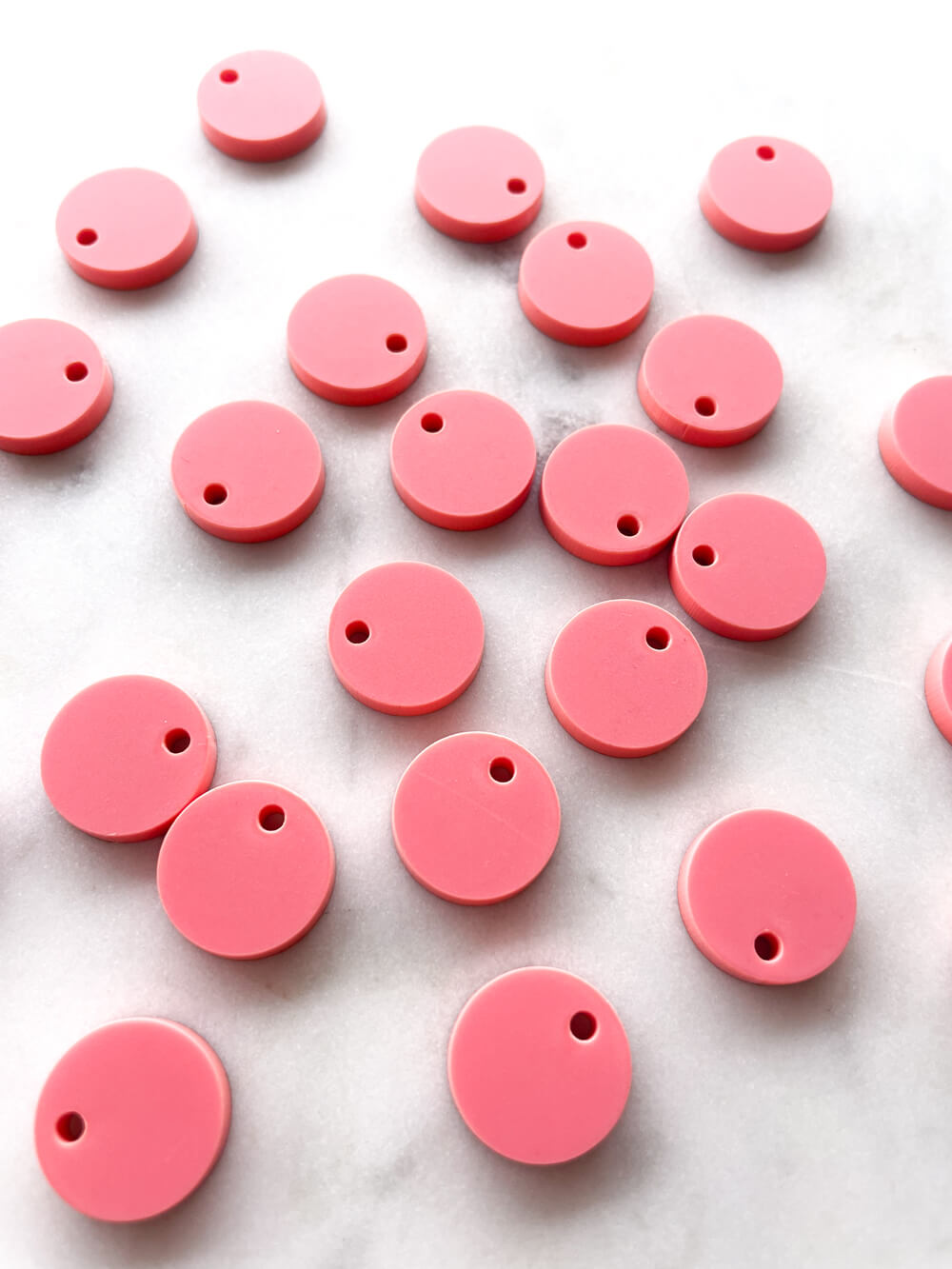 12.5mm or 15mm Salmon Circle Toppers/Studs