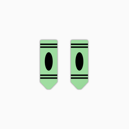 Crayon, Teacher Acrylic Shape - earring findings for jewellery making