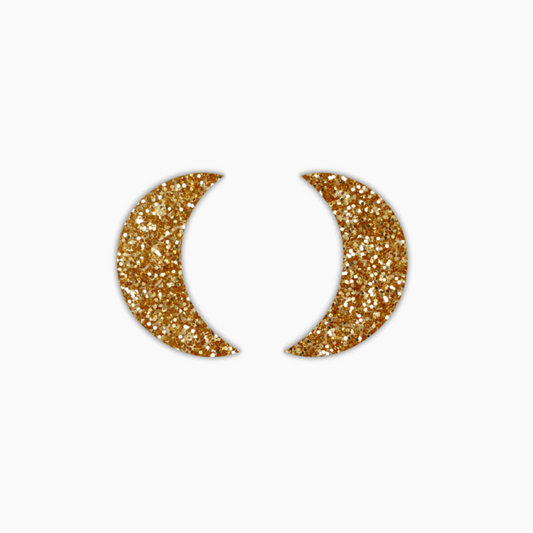 Crescent Moon, Halloween Acrylic Shape - earring findings for jewellery making
