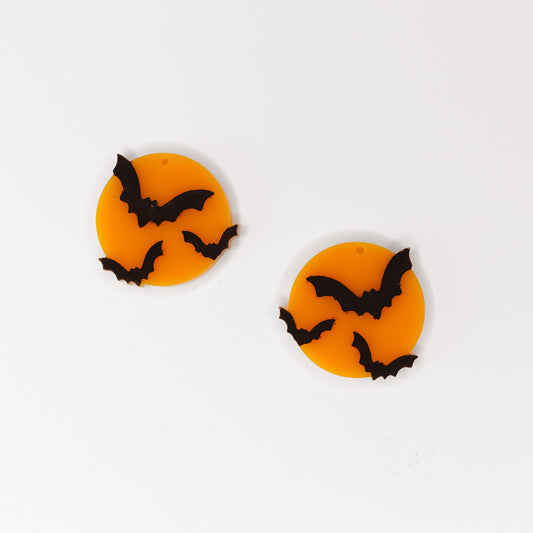 Bat Moon - Halloween Acrylic Shape [12 Pieces]