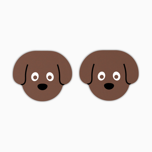 Dog Studs, Animal Acrylic Shape - earring findings for jewellery making