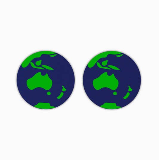 Earth, Teacher Acrylic Shape - earring findings for jewellery making