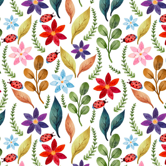 Pattern for printing on leather, acrylic, wood or cork for earring blanks or earring supplies in pattern style - Pattern -  Floral Garden - 04