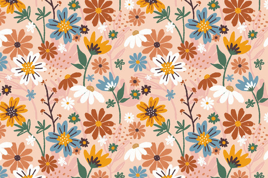 Pattern for printing on leather, acrylic, wood or cork for earring blanks or earring supplies in pattern style - Pattern -  Floral Garden - 27