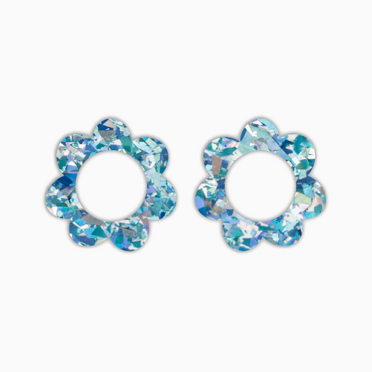 Organic Flower Ring, Basic Acrylic Shape - earring findings for jewellery making