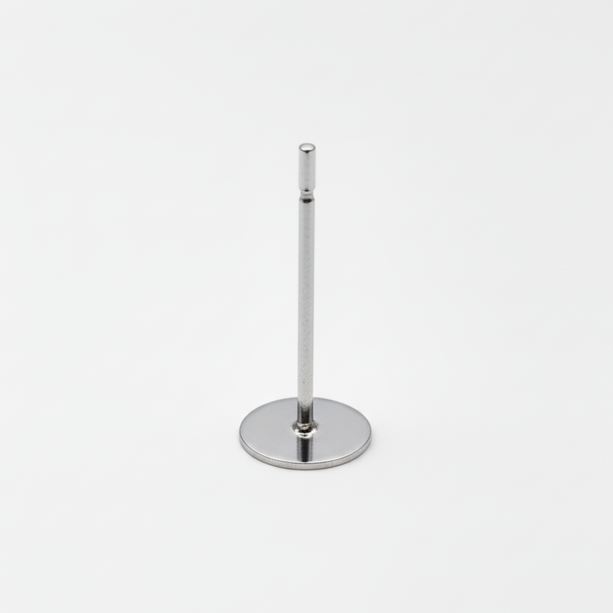 4mm Earring Posts - Stainless Steel (304) - 100 pieces