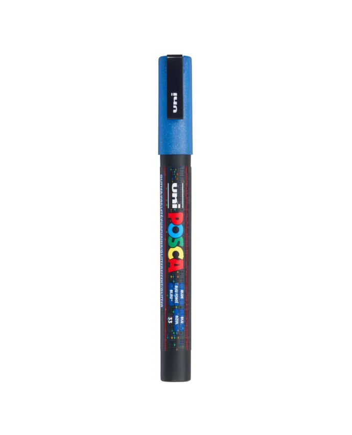 Posca Marker PC-3M, Glitter Blue - jewellery making supplies