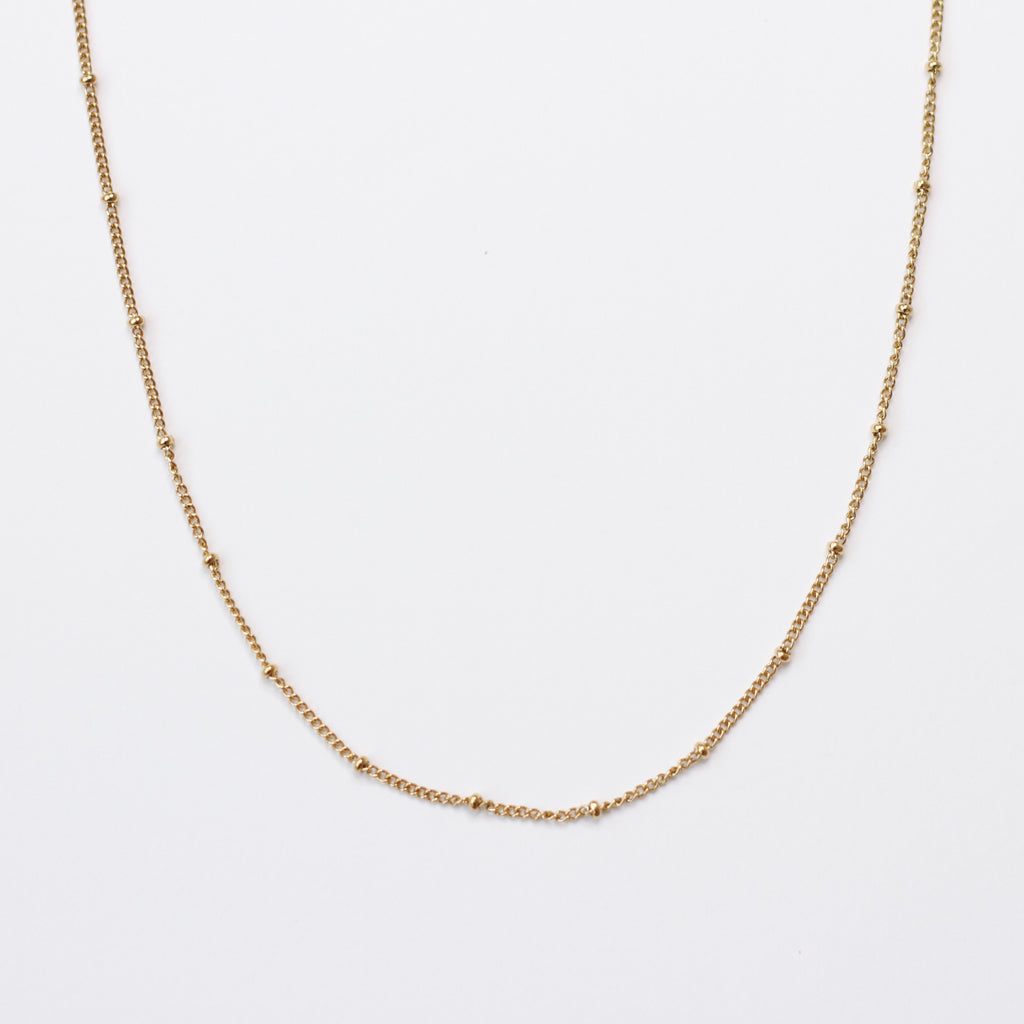 Gold Bobble Necklace Chain in Stainless Steel (304)