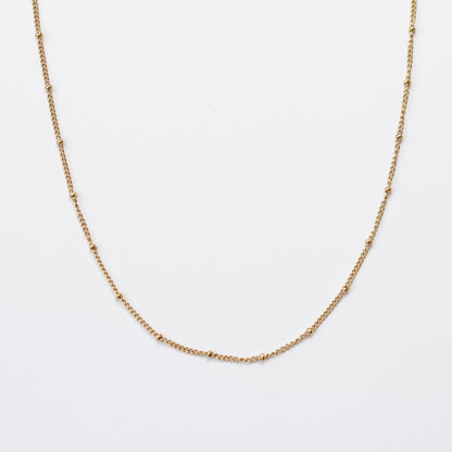 Gold Bobble Necklace Chain in Stainless Steel (304)