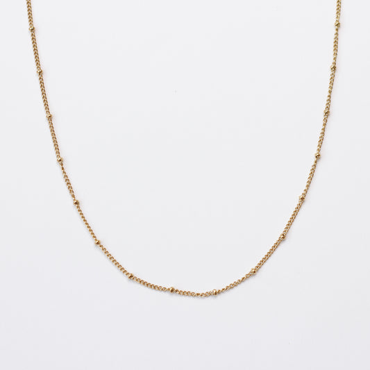 Gold Bobble Necklace Chain in Stainless Steel (304)