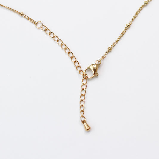 Gold Bobble Necklace Chain - Stainless Steel (304) - 1 Piece