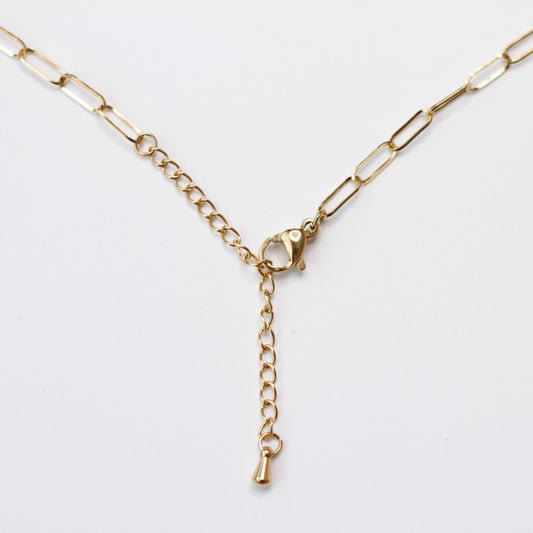 Gold Link Necklace Chain - Stainless Steel (304) - 1 Piece