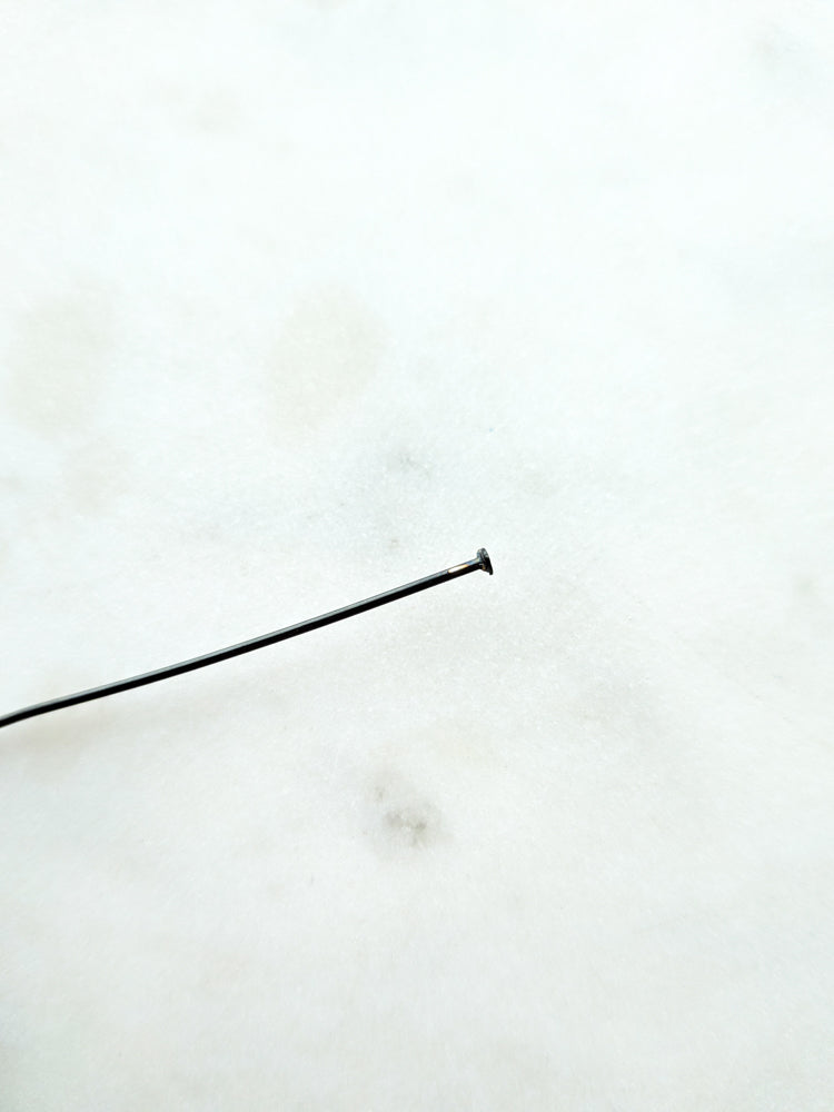 50mm Black Stainless Steel Head Pins - 20 pieces - SECONDS