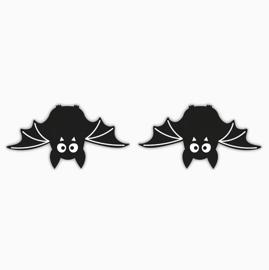 Hanging Bat, Halloween Acrylic Shape - earring findings for jewellery making