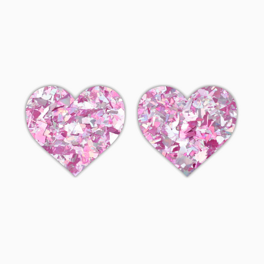 Heart, Basic Acrylic Shape - earring findings for jewellery making