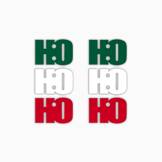 Ho Ho Ho Dangle, Christmas Acrylic Shape - earring findings for jewellery making