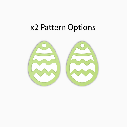 Hollow Easter Egg, Easter Acrylic Shape - earring findings for jewellery making
