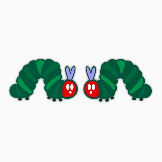 Hungry Caterpillar, Teacher Acrylic Shape - earring findings for jewellery making