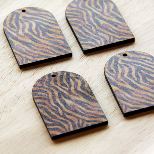 Wood - Arch Shape - 1 Hole -  Transparent print - Safari - 11