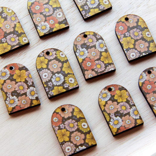 Wood - Small Arch - 1 hole (top) - Transparent print - Groovy - 03