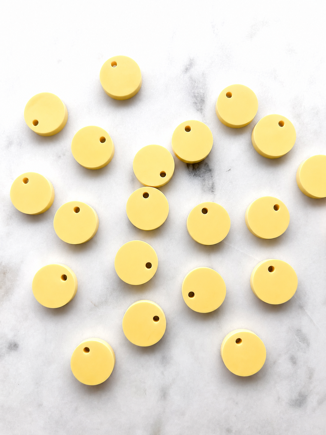 12.5mm or 15mm Lemon Circle Toppers/Studs