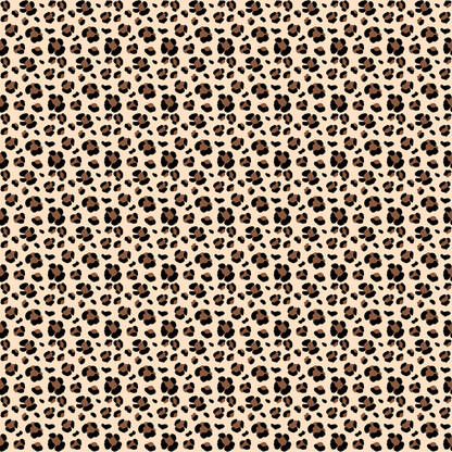 Clear Acrylic - 1.5cm Circle - Studs - Leopard - 63