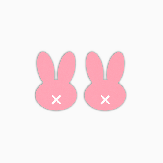 Long Ear Bunny Studs, Easter Acrylic Shape - earring findings for jewellery making