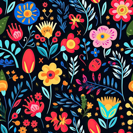 Pattern for printing on leather, acrylic, wood or cork for earring blanks or earring supplies in pattern style - Pattern -  Mexican Floral - 03