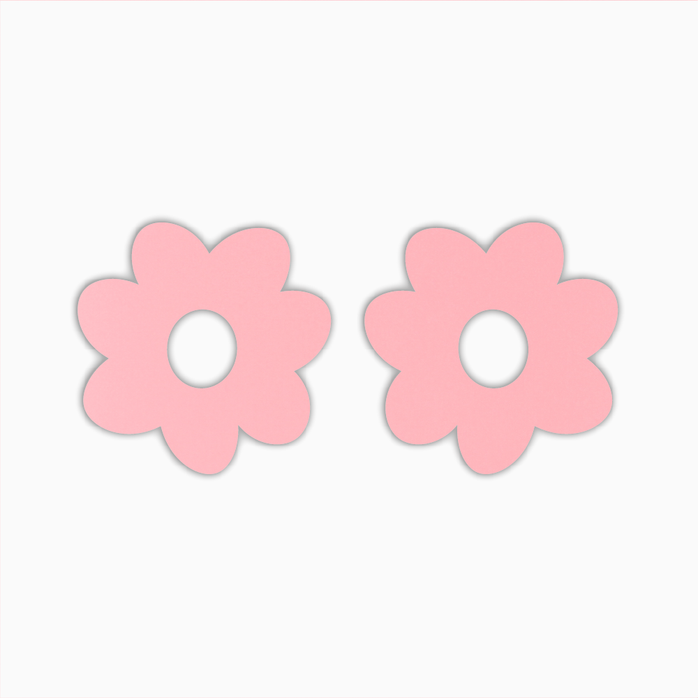 Organic Flower Donut, Basic Acrylic Shape - earring findings for jewellery making