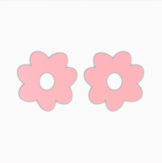 Organic Flower Donut, Basic Acrylic Shape - earring findings for jewellery making