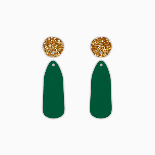Organic Pin Drop Dangles, Acrylic Shape - earring findings for jewellery making