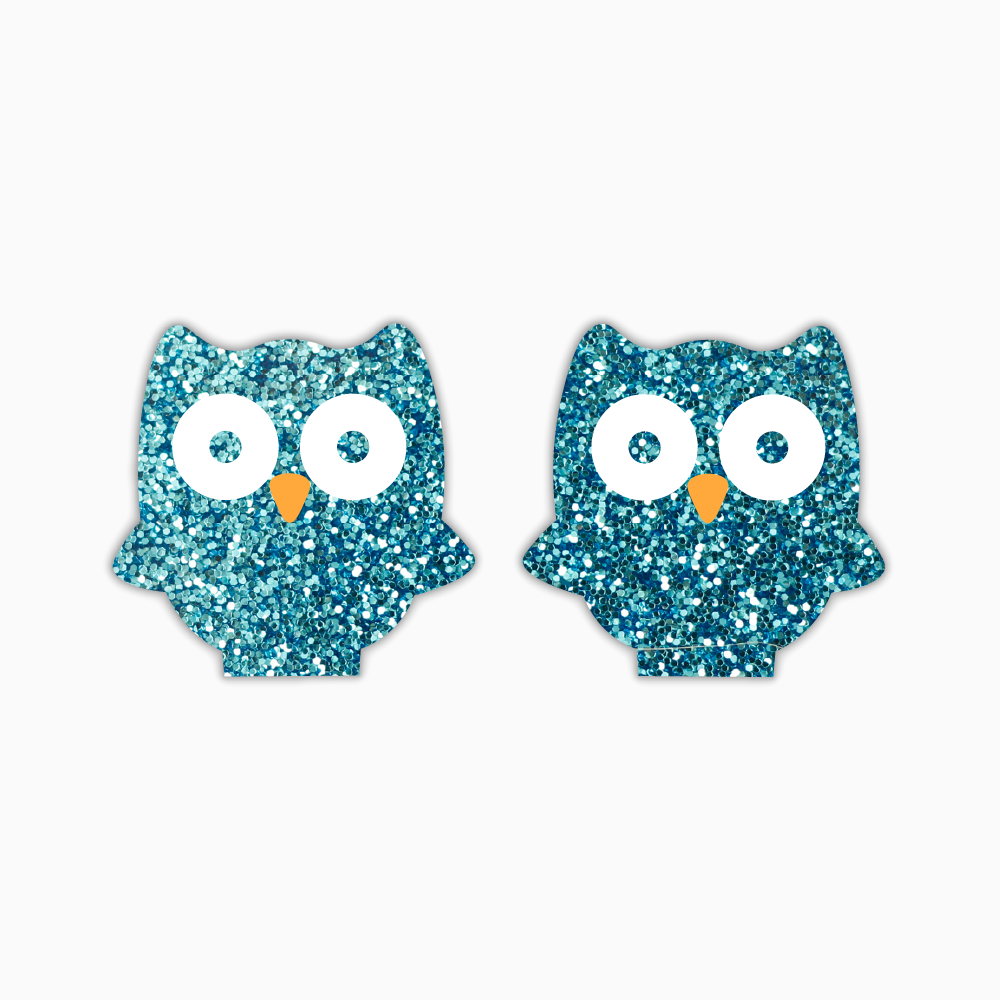 Owl Studs, Animal Acrylic Shape - earring findings for jewellery making
