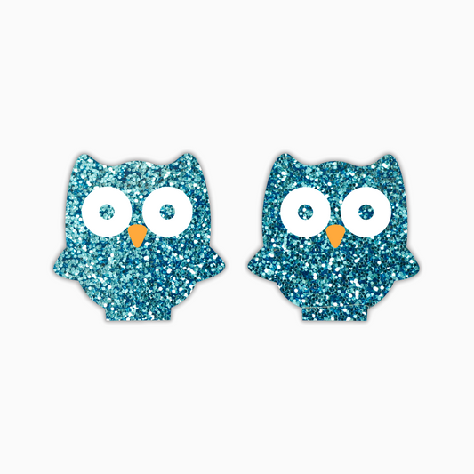 Owl Studs, Animal Acrylic Shape - earring findings for jewellery making